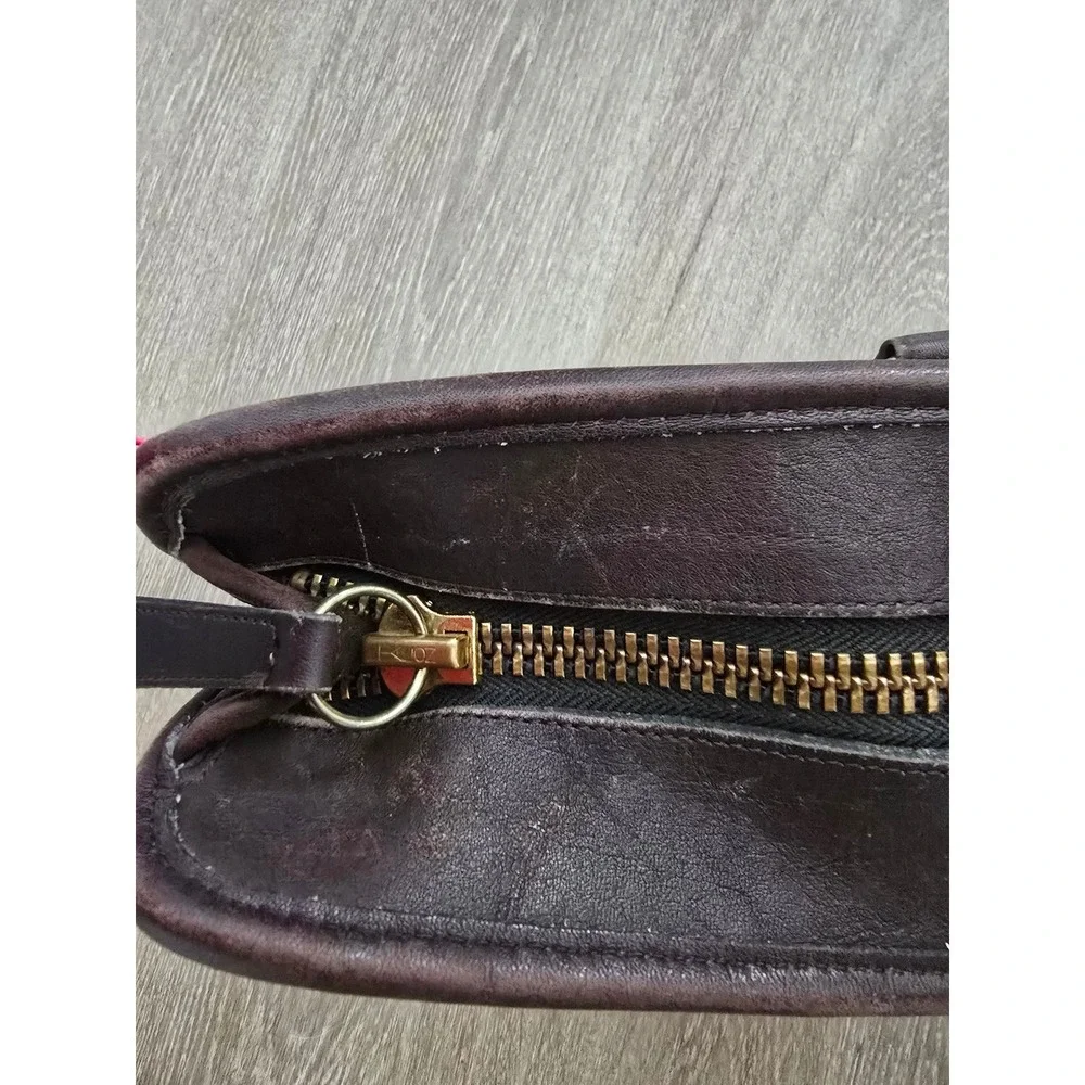 Vintage Coach Mahogany Leather Briefcase Laptop Bag Brown‎ 0532 Distressed